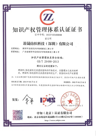 2019 Certification of the Intellectual Property System